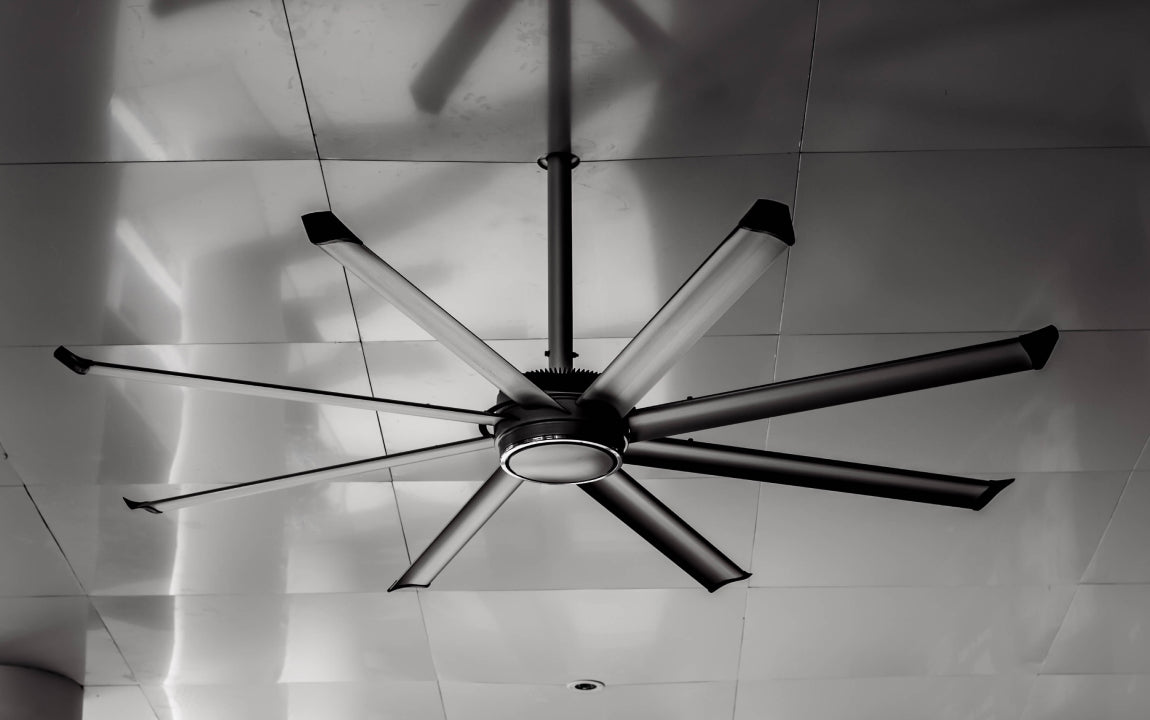 What's the deal with those big ceiling fans?