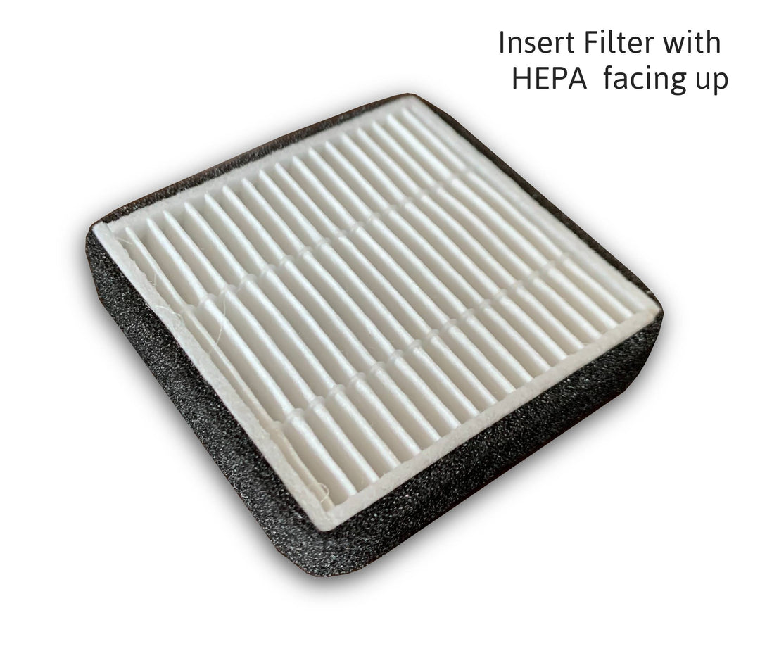 Filter with HEPA facing Up